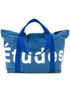 Études - Logo Stamped Tote Bag - Unisex - Cotton/polyester/polypropylene - One Size, Blue, Cotton/polyester/polypropylene