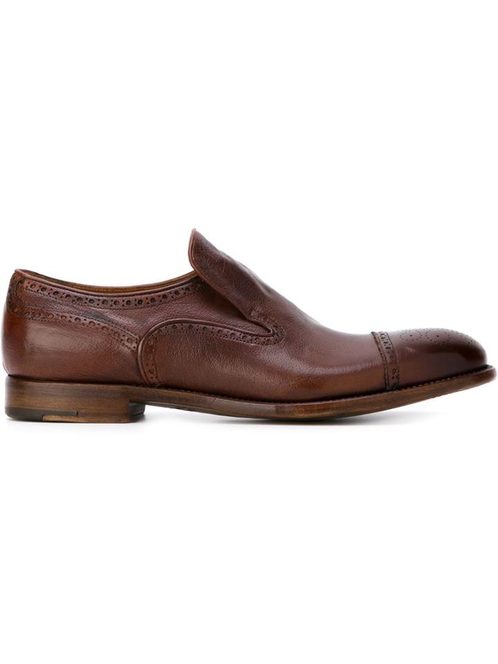 Alberto Fasciani Brogue Detail Loafers