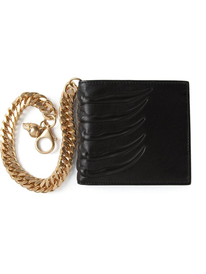 Alexander Mcqueen Claw Embossed Wallet - Black