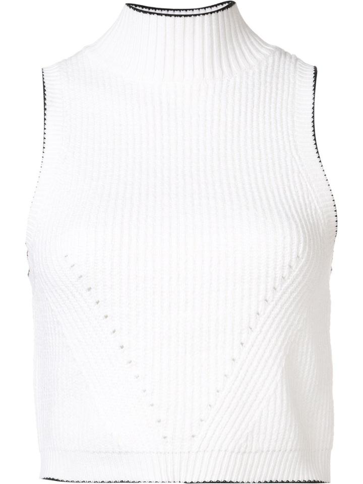 Zac Zac Posen 'liv' Turtle Crop Top - White