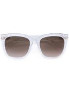 Gucci Eyewear Square Frame Glitter Sunglasses, Women's, Size: 54, Nude/neutrals, Acetate