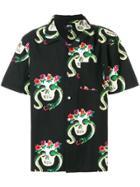 Stussy Snake Skull Print Shirt - Black