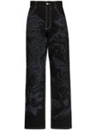 Koché Phoenix Mid-rise Jeans - Black