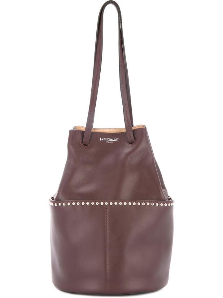 J & M Davidson Mini Daisy Studded Bag - Pink & Purple