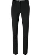 Etro Slim Fit Trousers, Women's, Size: 42, Black, Cotton/polyamide/spandex/elastane