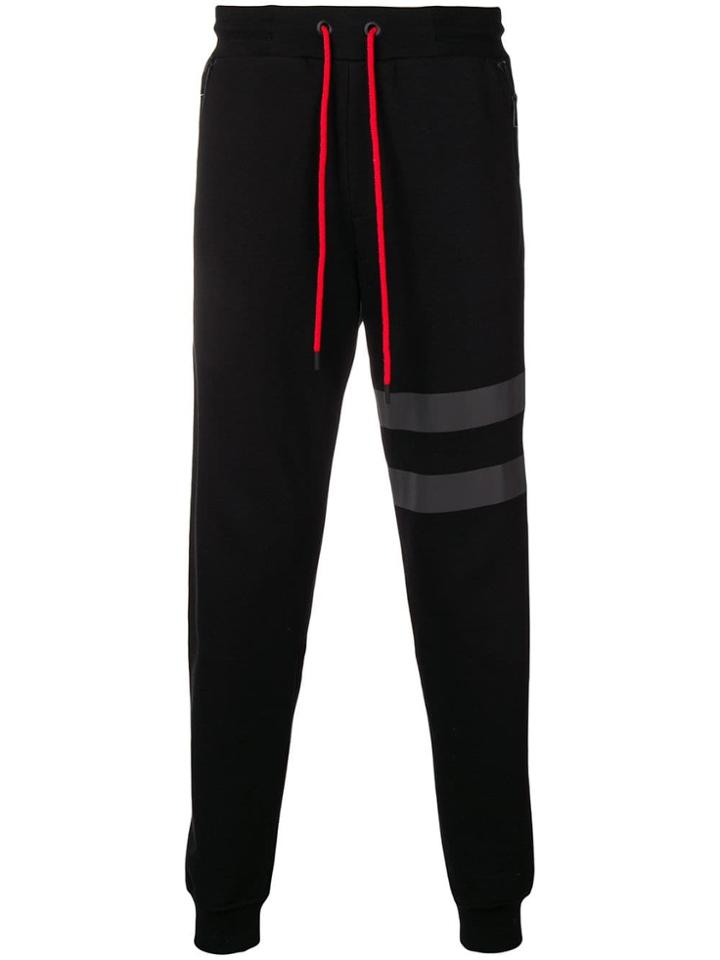 Karl Lagerfeld Reflective Stripe Joggers - Black