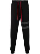 Karl Lagerfeld Reflective Stripe Joggers - Black