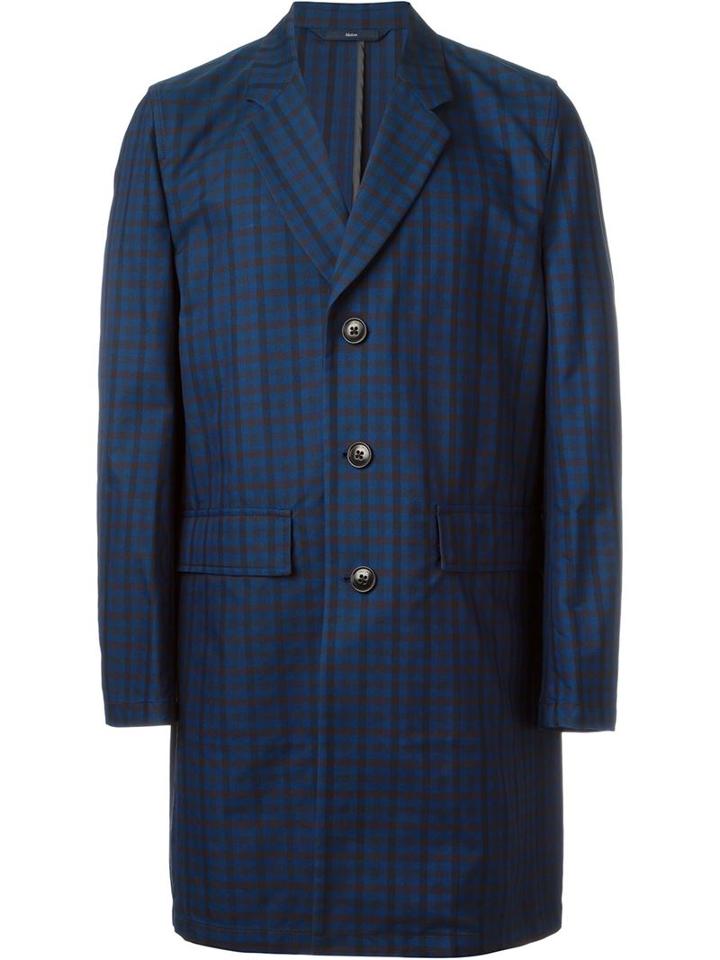 Paul Smith Jeans Checked Single-breasted Coat