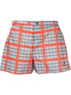 Vivienne Westwood Gold Label 'capri' Board Shorts, Adult Unisex, Size: S/m, Grey, Polyamide/silk/cotton/spandex/elastane