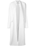 Jil Sander Corea Open Coat, Women's, Size: 34, White, Cashmere/silk/cupro