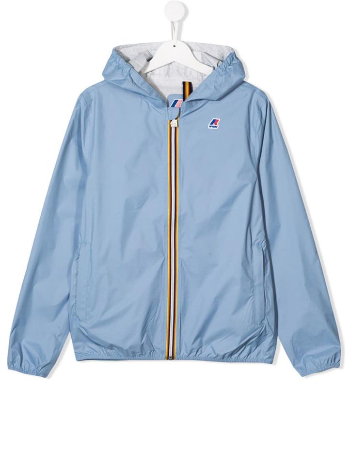 K Way Kids Teen Rain Jacket - Blue