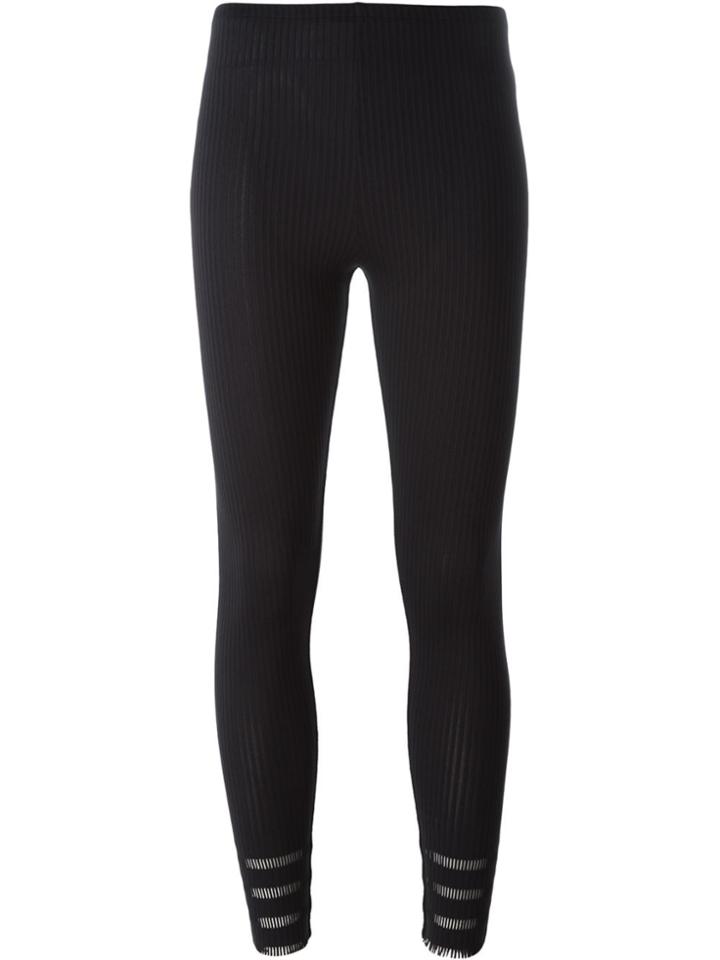 Pleats Please By Issey Miyake Ribbed Leggings - Black