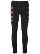 Etro Embroidered Side Skinny Trousers