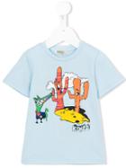 Kenzo Kids - Cartoon Logo T-shirt - Kids - Cotton - 24 Mth, Toddler Boy's, Blue
