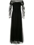 Fabiana Filippi Pleated Tulle Dress - Black