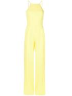 Black Halo High Neck Jumpsuit - Yellow