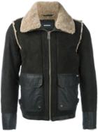 Diesel Shearling Jacket, Men's, Size: Large, Green, Sheep Skin/shearling