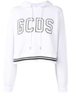 Gcds Logo Hooded Sweatshirt - White