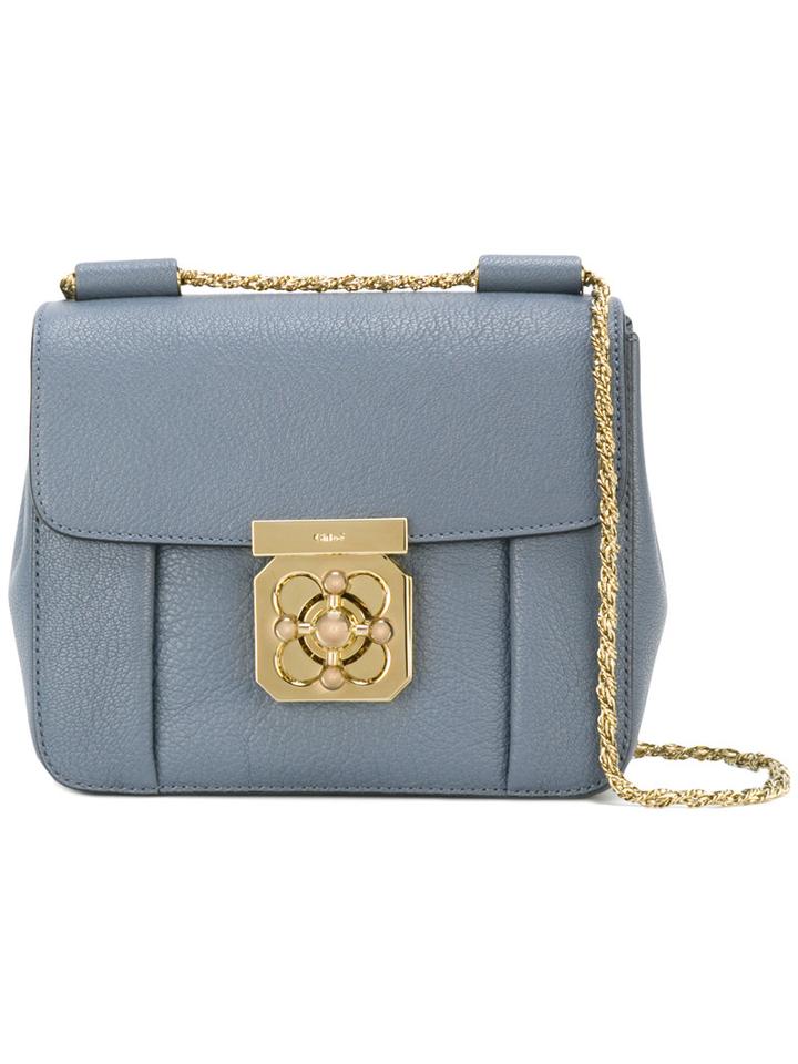 Chloé Elsie Crossbody Bag, Women's, Blue, Lamb Skin