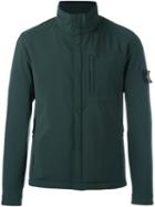 Stone Island Zipped Jacket, Men's, Size: Xl, Green, Elastodiene/polyester