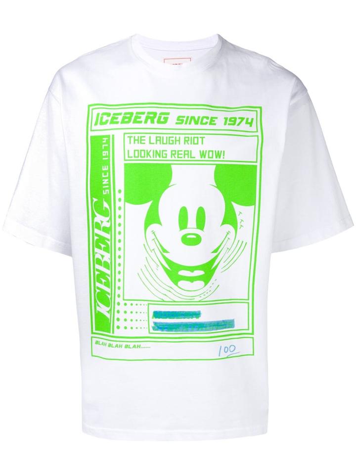 Iceberg Graphic Print T-shirt - White