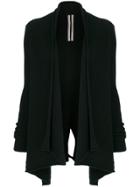 Rick Owens Open Design Cardigan - Black