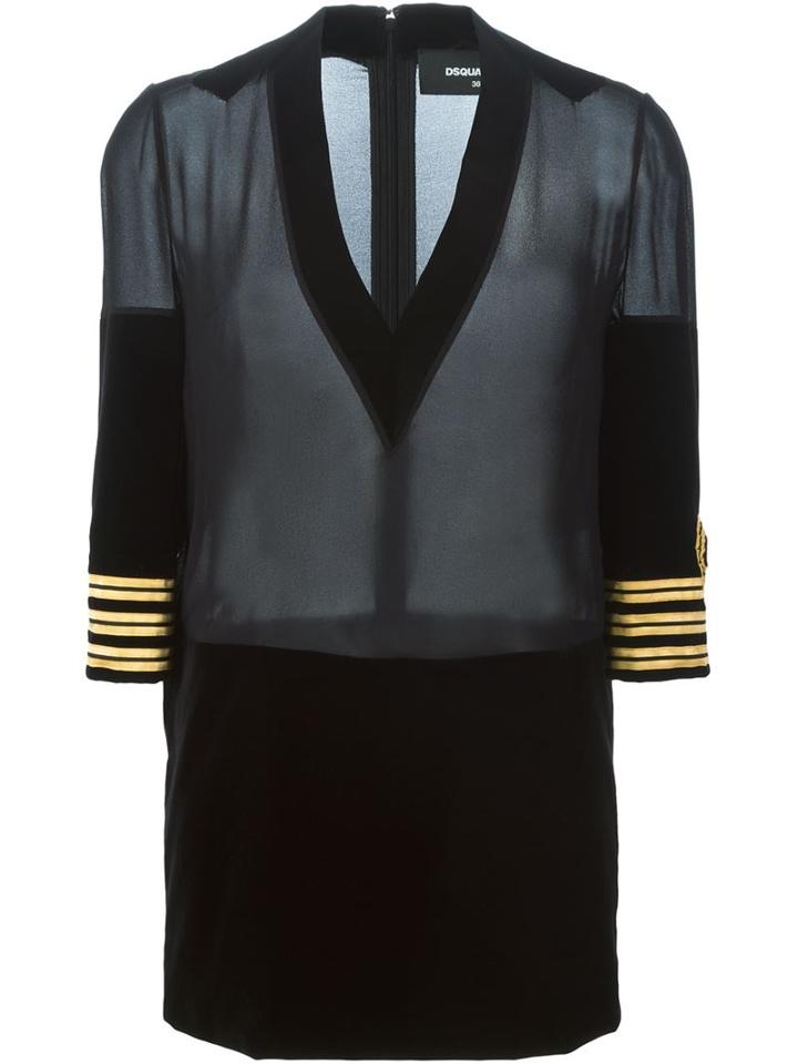 Dsquared2 Velvet Detail Top