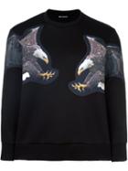 Neil Barrett Dual Eagle Print Sweatshirt