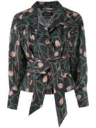 Isabel Marant - 'lemony' Wrap Jacket - Women - Cotton/linen/flax - 40, Black, Cotton/linen/flax