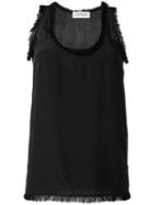 By Malene Birger Frayed Trim Top