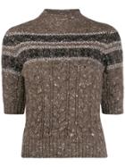 Lorena Antoniazzi High Neck Jumper - Neutrals