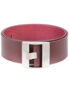 Maison Margiela - Buckle Belt - Women - Calf Leather - L, Red, Calf Leather