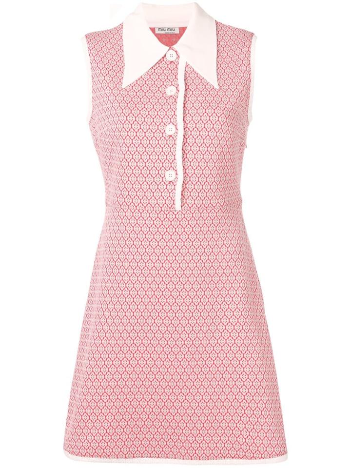 Miu Miu Classic Collar Dress - Pink
