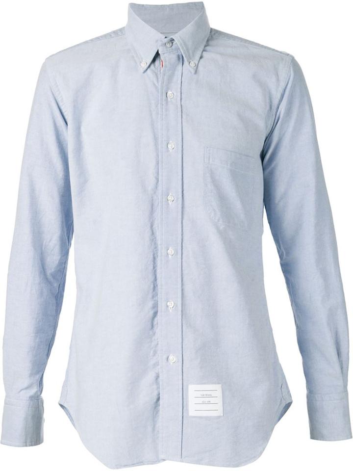 Thom Browne Pocket Shirt, Men's, Size: 4, Blue, Cotton