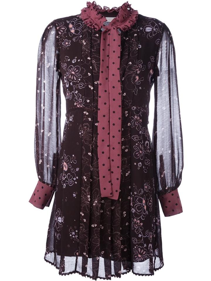 See By Chloé Floral And Dot Print Dress