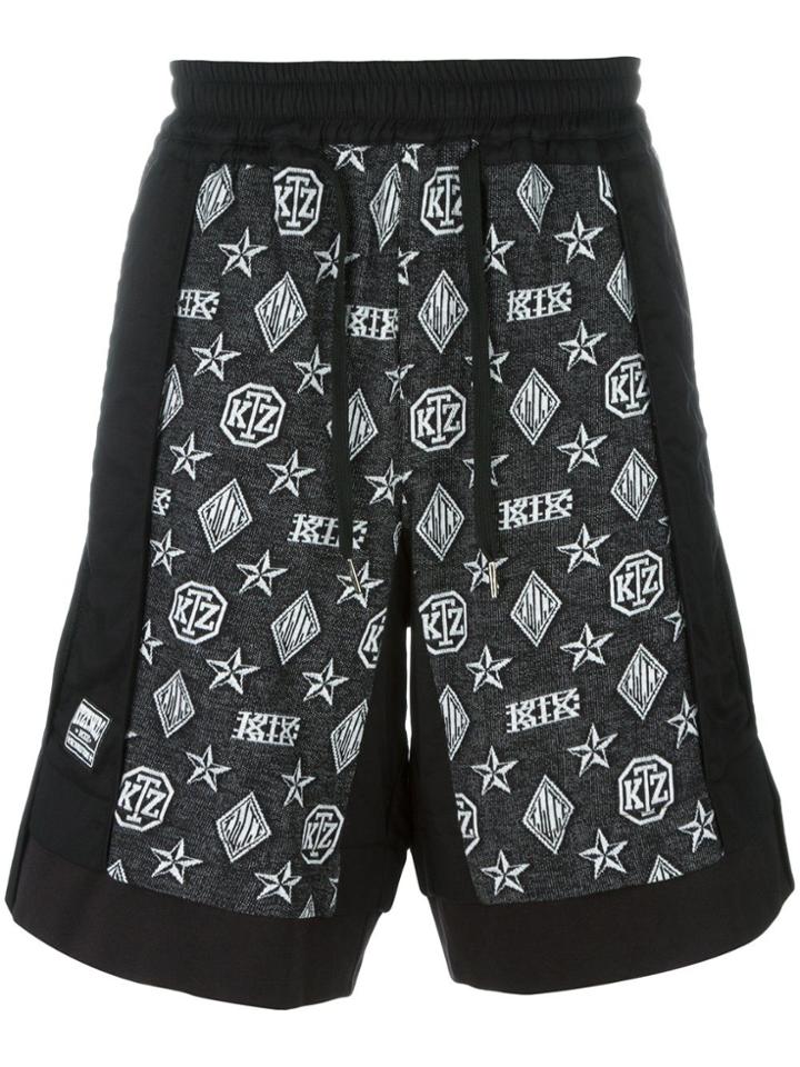 Ktz Monogram Inside Out Shorts - Black