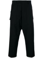 Rick Owens Drop Crotch Tailored Trousers - Black