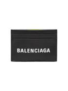 Balenciaga Black Everyday Logo Leather Wallet