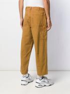 Vyner Articles Cropped Cotton Trousers - Brown