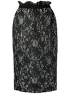 Gig - Midi Knitted Skirt - Women - Polyester/viscose - P, Black, Polyester/viscose