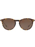 Giorgio Armani Round Tortoiseshell Sunglasses - Brown