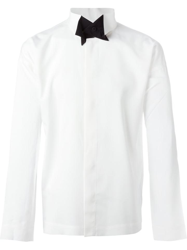 Homme Plissé Issey Miyake Origami Collar Shirt, Men's, Size: 3, Nude/neutrals, Polyester