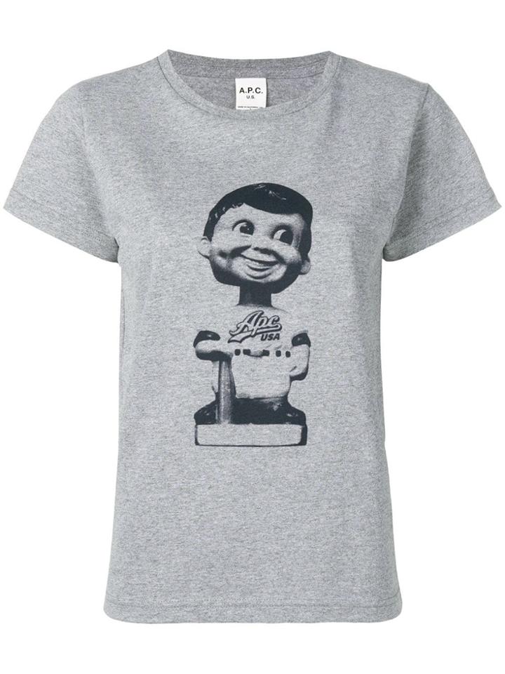 A.p.c. Agata Printed T-shirt - Grey