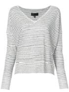 Nili Lotan Thin Stripe Sweater - White