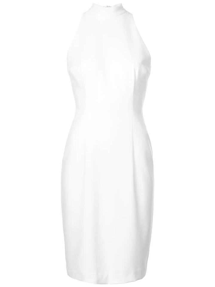 Black Halo Micah Sheath Midi Dress - White