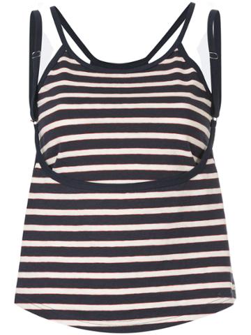 Kotohayokozawa Striped Layered Top - Blue