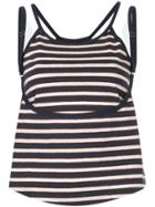 Kotohayokozawa Striped Layered Top - Blue