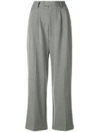 P.a.m. Pinstripe Wide Leg Trousers - Grey