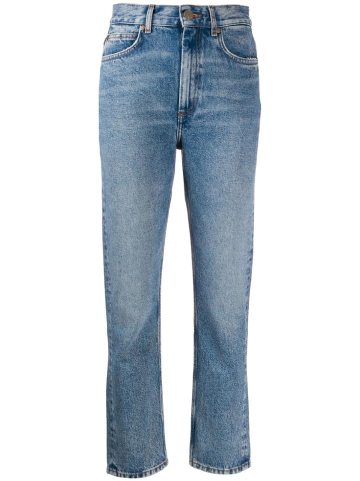 Sandro Paris High Waisted Jeans - Blue