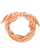 Cult Gaia Striped Head Scarf - Yellow & Orange